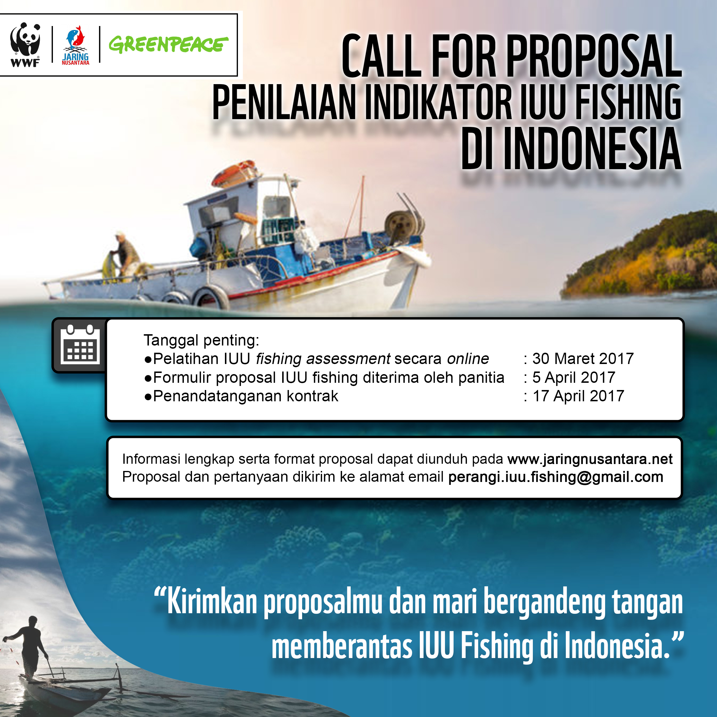 Call for Proposal, Penilaian Indikator IUU Fishing di Indonesia